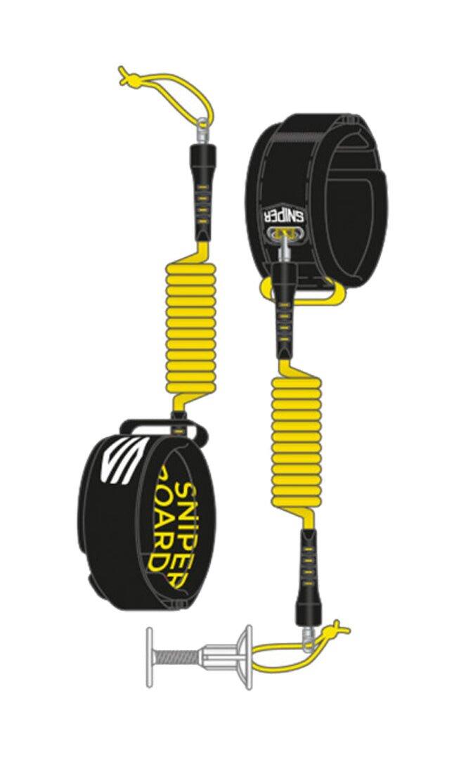 Sniper Deluxe Spiral-Leash Bizeps Bodyboard S-M (116 - 140)